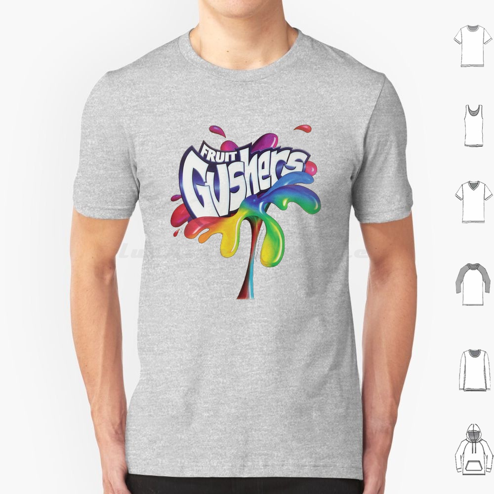 Food Snacks Logos - تي شيرت بشعار Fruit Gushers من
