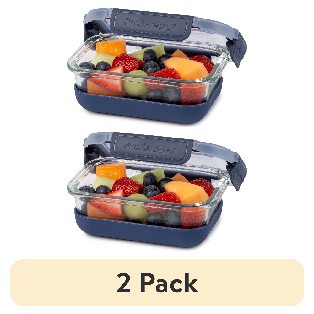 عبوة من قطعتين: حاويات زجاجية  - مراجعة Food Packed Snacks وسعره