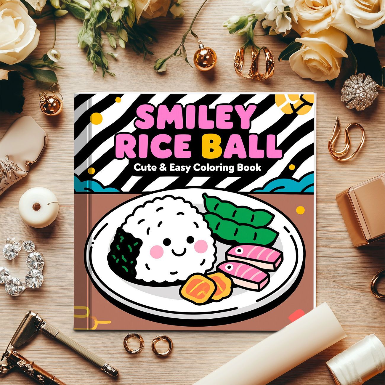 كتاب تلوين كرات الأرز المبتسمة - مراجعة Food And Snacks Coloring Pages وسعره