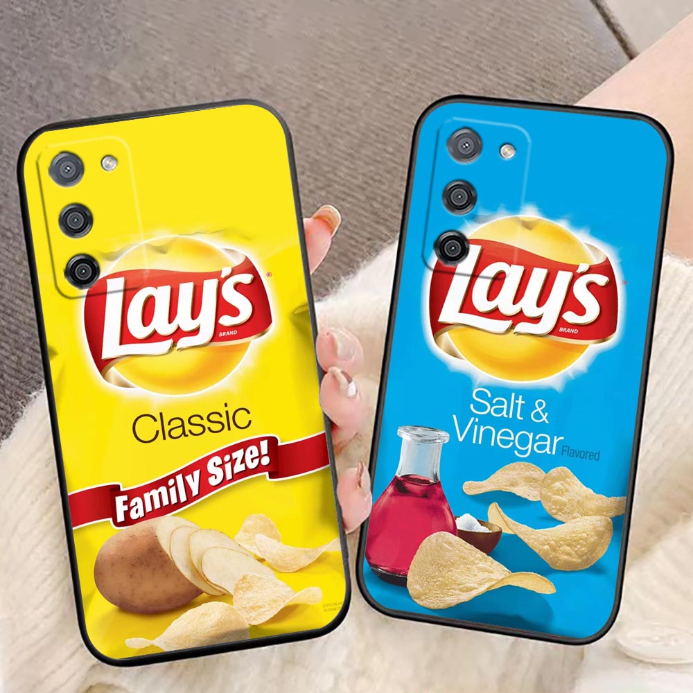غطاء هاتف لأجهزة OPPO A5X A6X  - مراجعة Food Snacks Logos وسعره
