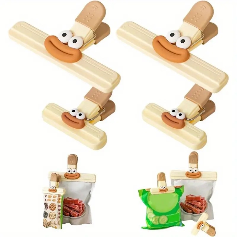 مجموعة من 4 مشابك لأكياس الطعا - مراجعة Food Snacks Restaurant وسعره