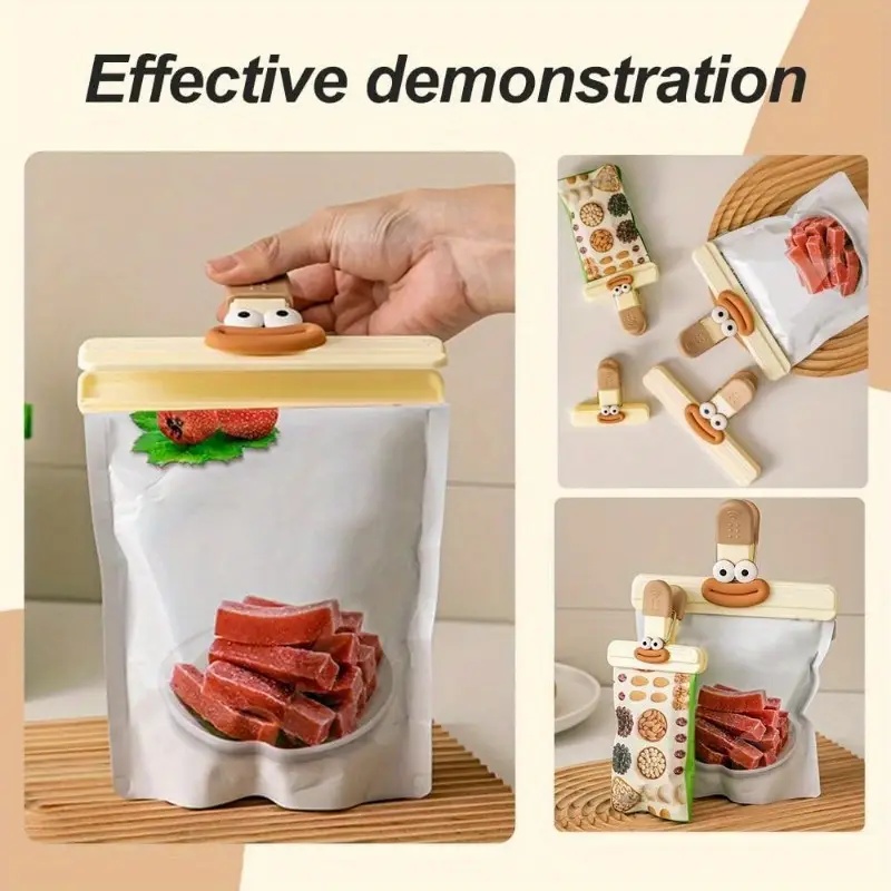 مجموعة من 4 مشابك لأكياس الطعا - مراجعة Food Snacks Restaurant وسعره