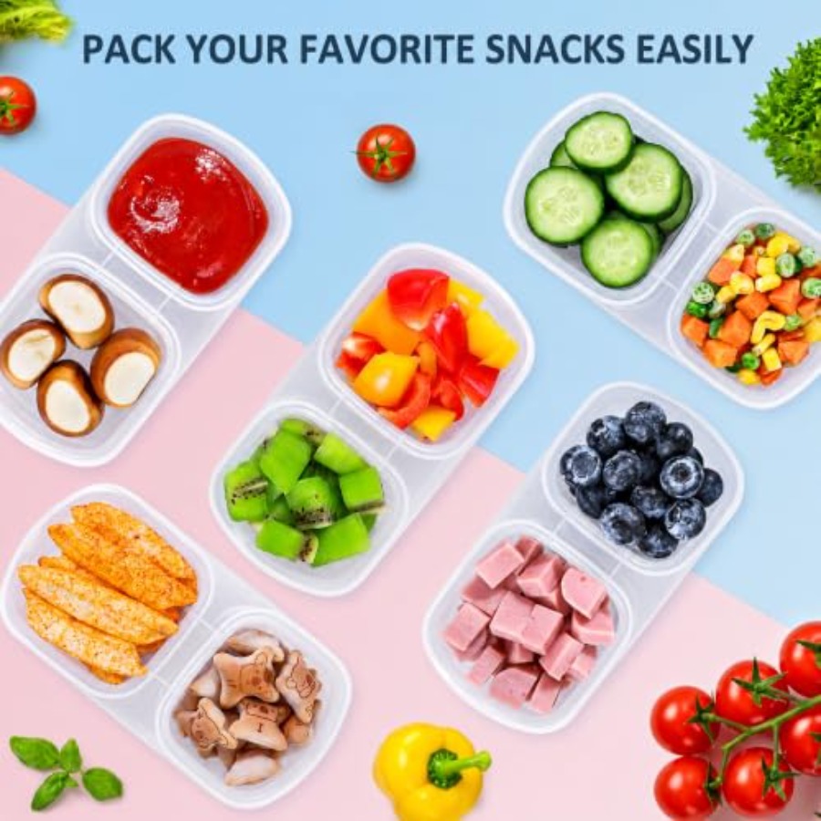 عبوة من 5 حاويات وجبات خفيفة ق - مراجعة Food Packed Snacks وسعره
