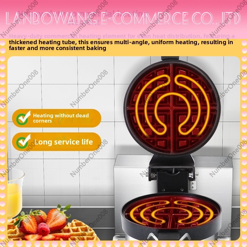 صانعة الوافل الدوارة غير اللاص - مراجعة Food Snacks Restaurant وسعره