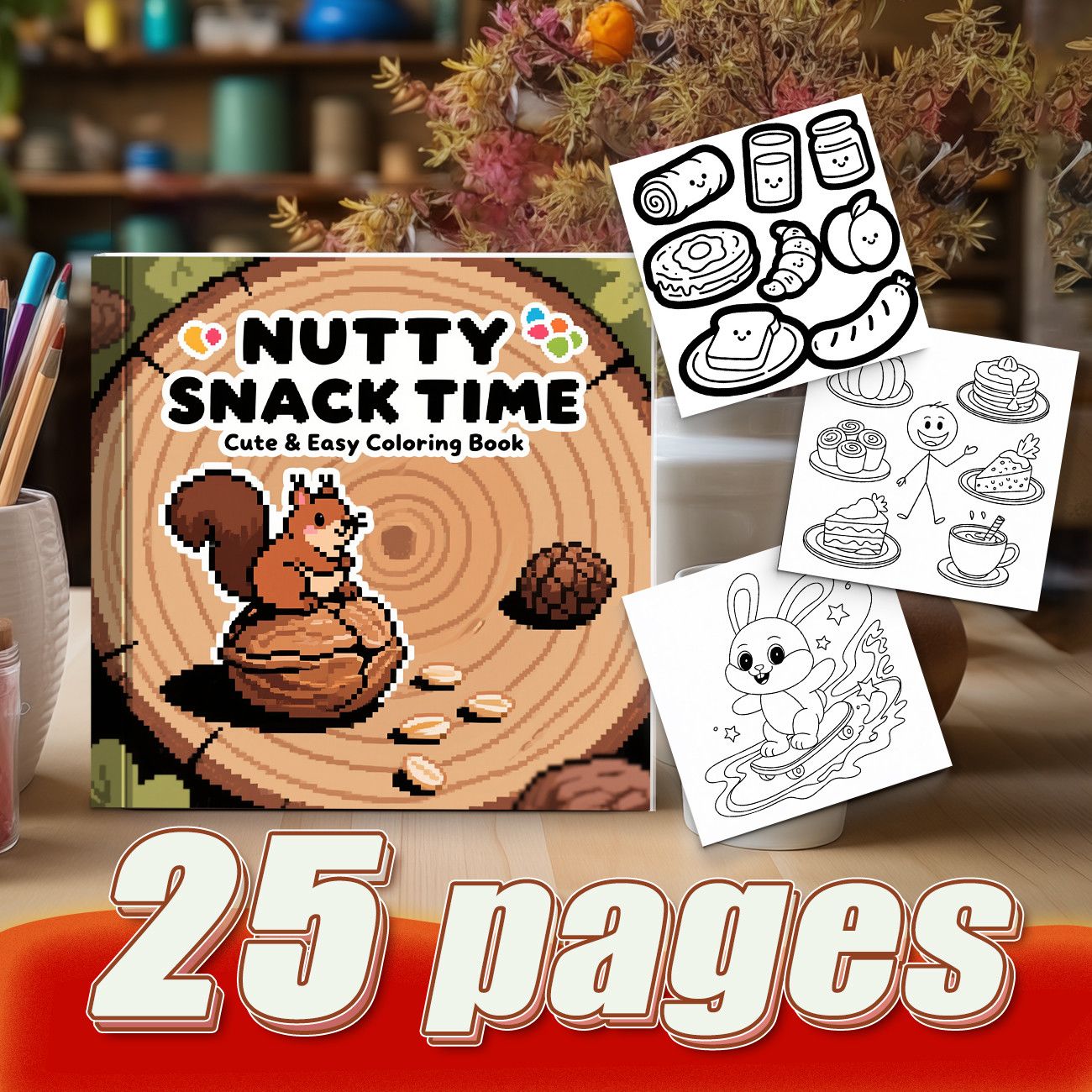 كتاب تلوين وقت وجبة المكسرات:  - مراجعة Food And Snacks Coloring Pages وسعره