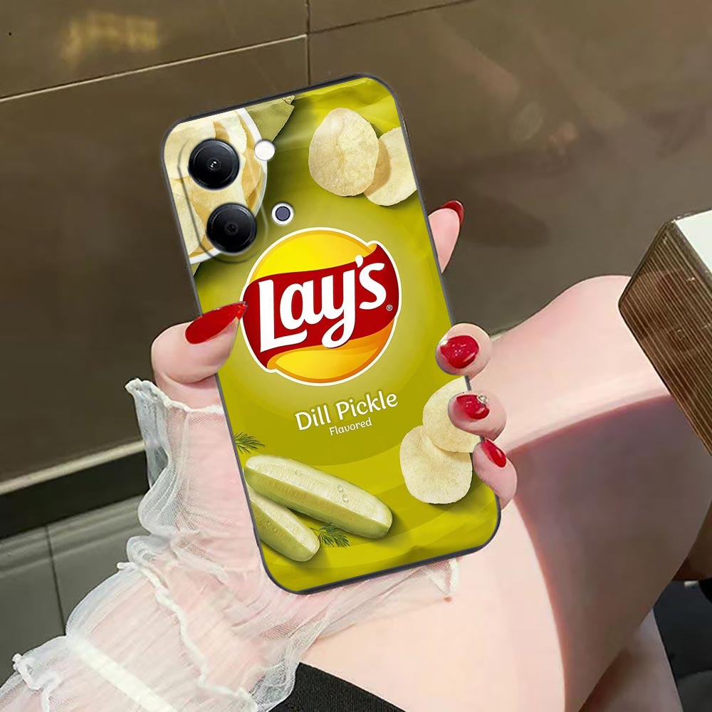 حافظة هاتف لـ VIVO Y400 Y04 Y0 - مراجعة Food Snacks Logos وسعره