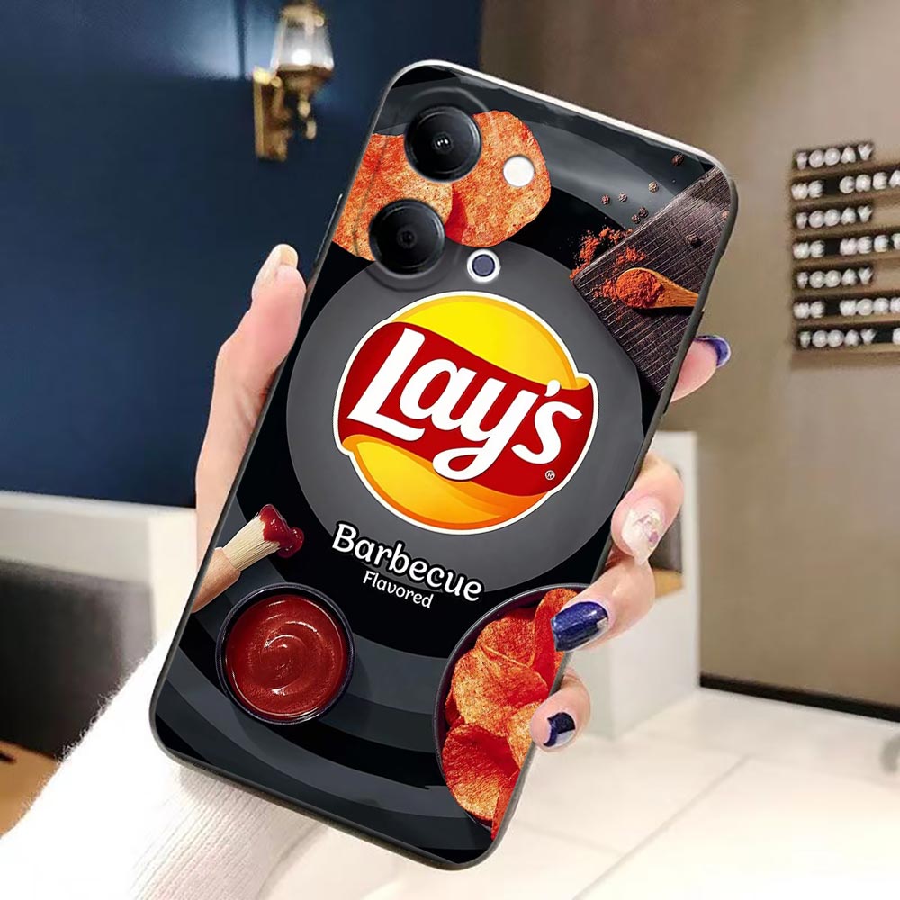 حافظة هاتف لـ VIVO Y400 Y04 Y0 - مراجعة Food Snacks Logos وسعره