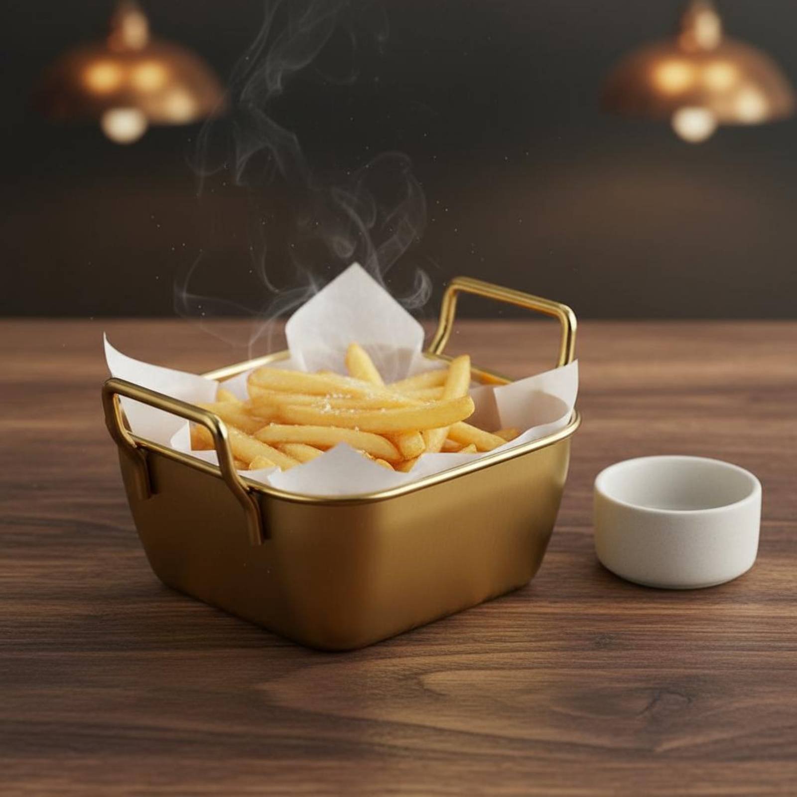 سلة طعام معدنية بمقابض، صينية  - مراجعة Korean Food Snacks وسعره
